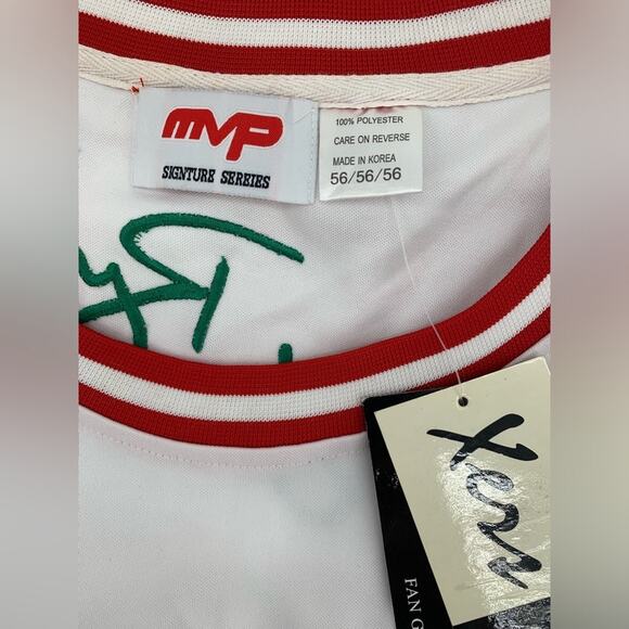 MVP National Basketball League White Red Signatures Jersey Size XXL - Picture 8 of 10